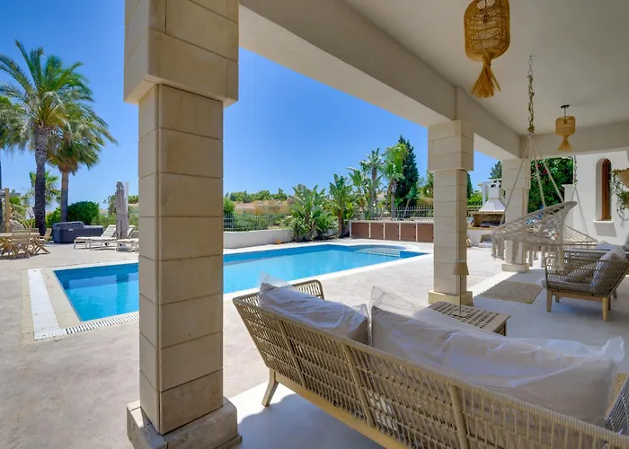 Kalindi-5 Bedroom Beachfront With Private Pool Paralimni